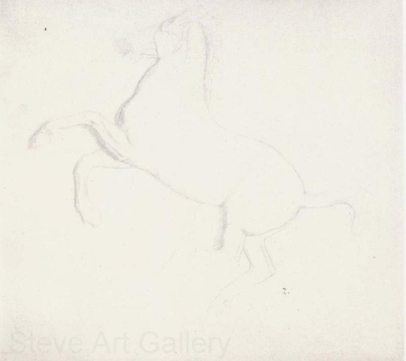 Edgar Degas Study of a Horse from the Parthenon Frieze Norge oil painting art